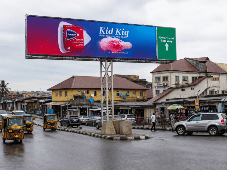 14m by 5m AGBOYI ROAD ALAPERE KETU ALONG ROAD AGBOYI LOCAL GOVT OFFICE DOUBLE SIDED GANTRY 1 768x576